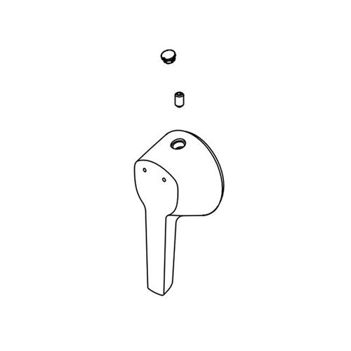 Delta RP101743PCPR Galeon 17S Shower Temperature Handle Kit, Chrome
