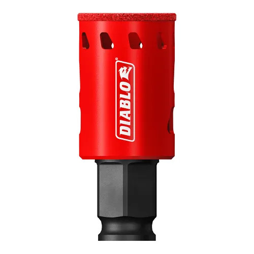 Diablo 1-1/8in Diamond Grit Hole Saw for Porcelain Tile, Ceramic Tile, Granite, Marble, Slate, and Glass - DHS1125DG