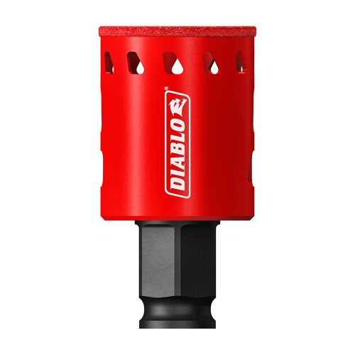 Diablo 1-3/8in Diamond Grit Hole Saw for Porcelain Tile, Ceramic Tile, Granite, Marble, Slate, and Glass - DHS1375DG
