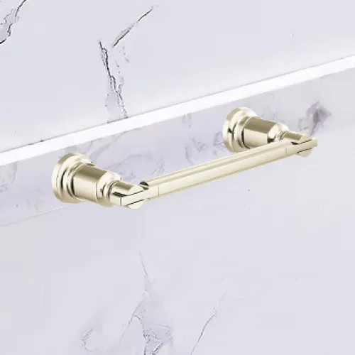 Brizo Invari 8" Wall-Mounted Single Towel Bar, Brilliance Polished Nickel, Metal - 694776-PN