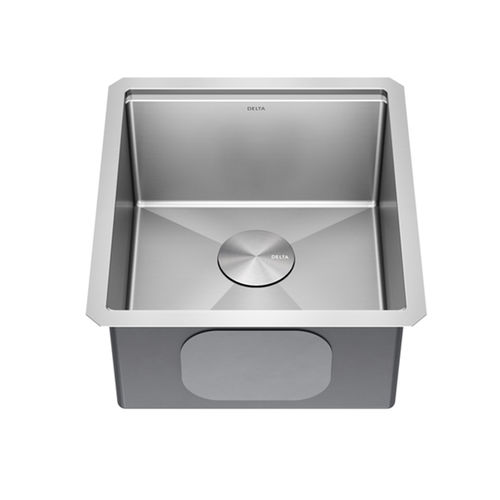 Delta Lorelai 17" x 19" x 9-1/2" Single Bowl Bar Prep Kitchen Sink, Stainless Steel - 95B9032-17S-SS
