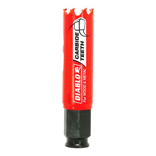 Diablo 7/8in General Purpose Carbide Hole Saw with 1/4in Bit and 2-3/8in Cutting Depth - DHS0875CT
