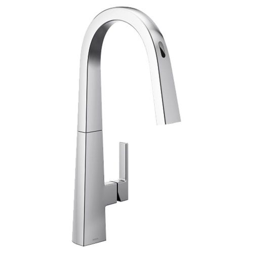 Moen Nio Smart Motion Control Single-Handle Pull-Down High Arc Kitchen Faucet, Chrome - S75005EV2C