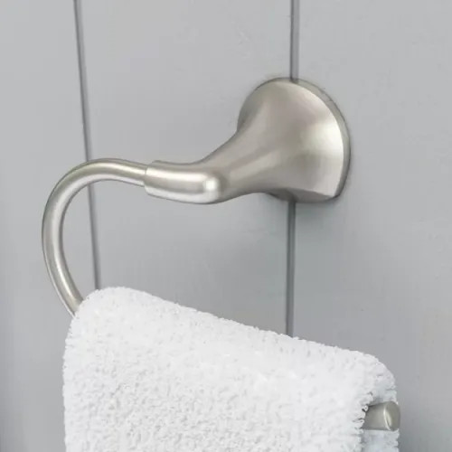 Pfister McAllen 7" Towel Ring, Spot Defense Brushed Nickel - BRB-MCAGS