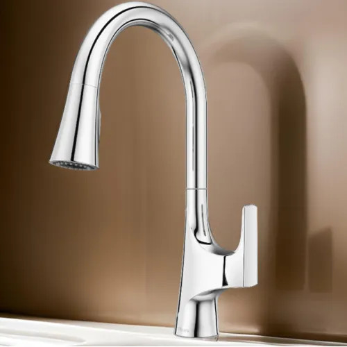 Pfister Norden Single-Handle Pull-Down Kitchen Faucet, Auto-Align, Pforever Seal, 1.8 GPM, Polished Chrome - GT529-NRC