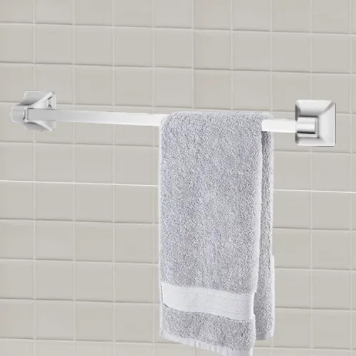 Pfister Park Avenue 24" Single Towel Bar with Mounting Hardware, Concealed Screw, Metal, Polished Chrome - BTB-FE2C
