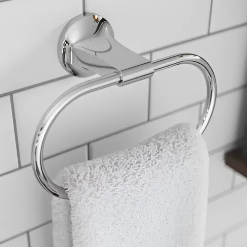 Pfister Pfirst Modern 8-316 Towel Ring, Metal, Polished Chrome - BRB-PFM0C