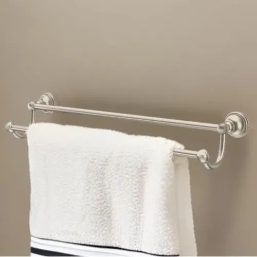 Pfister Tisbury 24" Double Towel Bar with Mounting Hardware, Concealed Screw, Metal, Brushed Nickel - BTB-TB2K