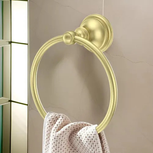 Pfister Tisbury 6-316" Towel Ring, Brushed Gold - BRB-TB0BG