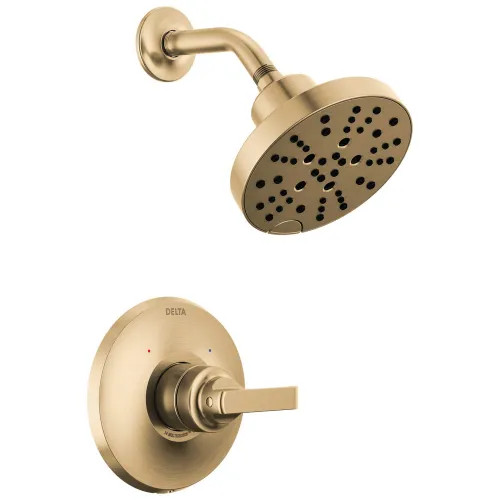 Delta Tetra Monitor 14 Series Shower Trim, Touch-Clean, H2Okinetic PowerDrench, MultiChoice, ADA, Lumicoat Champagne Bronze - T14289-CZ-PR