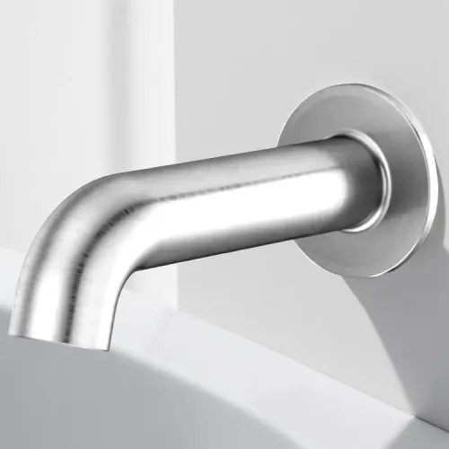 Pfister 7" Non-Diverter Tub Spout with Threaded 12" Male Copper Adapter (CxMNPT), Wall-Mount, Metal, Chrome - 920-246A