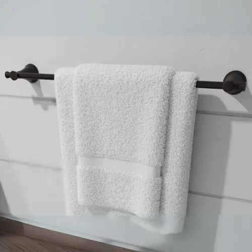 Pfister Winfield 24" Single Towel Bar with Mounting Hardware, Concealed Screw, Metal, Tuscan Bronze - BTB-WF2YY