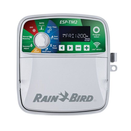 Rain Bird 12 Station Sprinkler Controller For Outdoor or Indoor Application, LNK2 WiFi Module Included - TM2-12 LNK2WIFI 