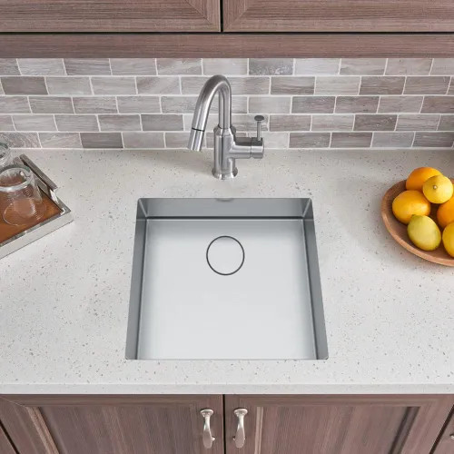 Franke Professional 2.0 23-1/2" x 19-1/2" Undermount Single-Bowl Kitchen Sink, Stainless Steel, Pearl - PS2X110-21 (122.0530.923)