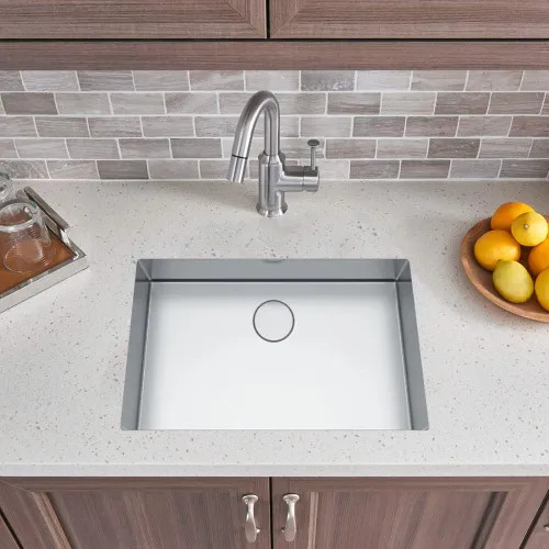 Franke Professional 2.0 26-1/2" x 19-1/2" Undermount Single-Bowl Kitchen Sink, Stainless Steel, Pearl - PS2X110-24-12 (122.0530.925)