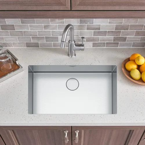 Franke Professional 2.0 32-1/2" x 19-1/2" Undermount Single-Bowl Kitchen Sink, Stainless Steel, Pearl - PS2X110-30 (122.0530.928)
