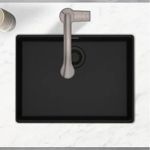 Franke Maris 25" x 19" Undermount Single-Bowl Kitchen Sink, ADA-Compliant, Matte Black - MAG11023ADA-MBK (125.0687.037)