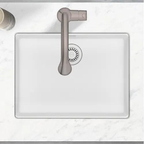 Franke Maris 25" x 19" Undermount Single-Bowl Kitchen Sink, ADA-Compliant, Polar White - MAG11023ADA-PWT (125.0687.041)