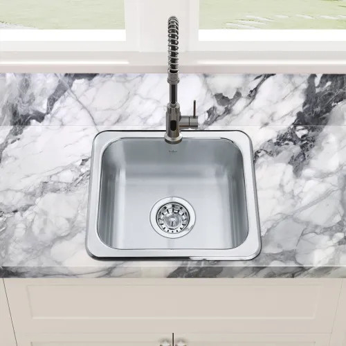 Franke Steel Queen 13-1/2" x 11-1/4" Undermount Single-Bowl Bar Sink, Stainless Steel - QS1113-6N (113.0620.191)