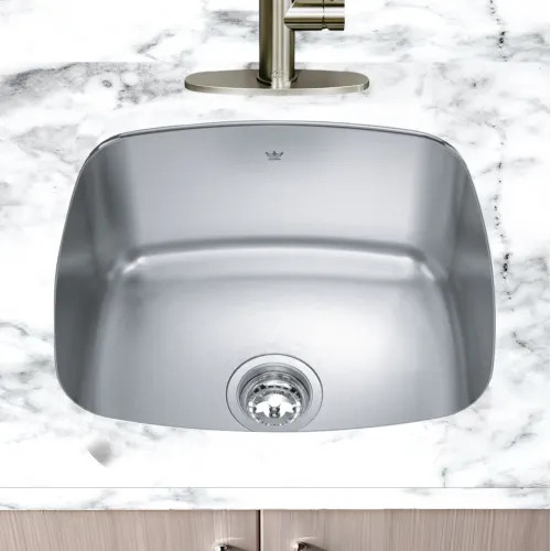 Franke Steel Queen 20 x 18" Undermount Single-Bowl Laundry Sink, Stainless Steel, High Gloss - QSU1820-10N
