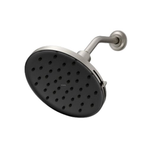 Moen Verso 9in Adjustable Rain Shower Head with Infiniti Dial and Magnetix Docking System, Round, 2.5 GPM, Brushed Nickel - 220R3BN