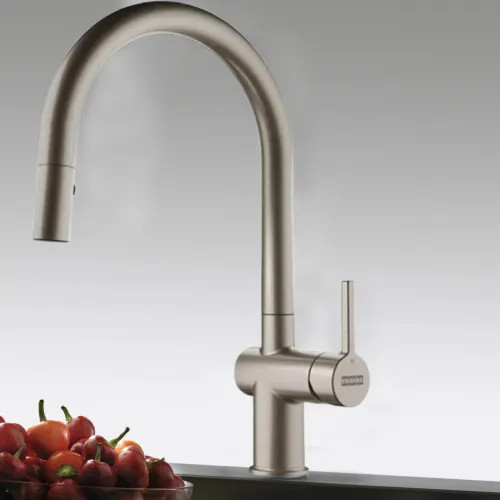 Franke Active Pull-Down Kitchen Faucet, Lever Handle, 1.75 GPM, ECO Cartridge, Satin Nickel - ACT-PD-SNI (115.0656.855)