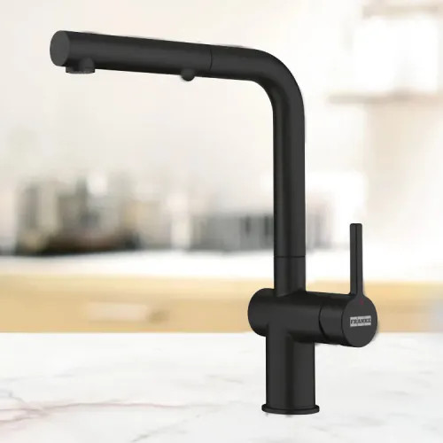 Franke Active Pull-Out Kitchen Faucet, Lever Handle, 1.75 GPM, ECO Cartridge, Matte Black - ACT-PO-MBK (115.0656.848)