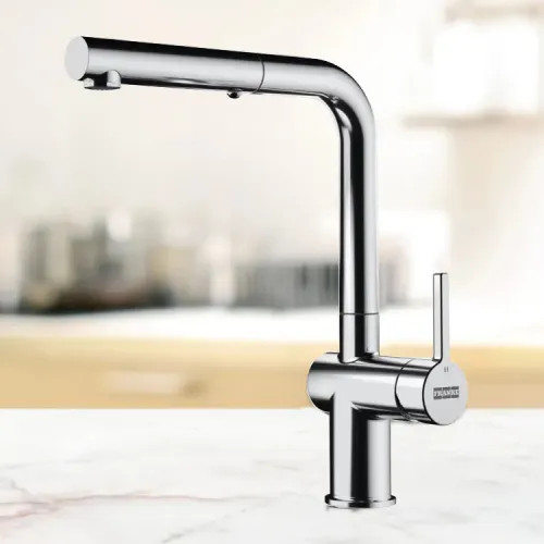 Franke Active Pull-Out Kitchen Faucet, Lever Handle, 1.75 GPM, ECO Cartridge, Polished Chrome - ACT-PO-CHR (115.0656.842)