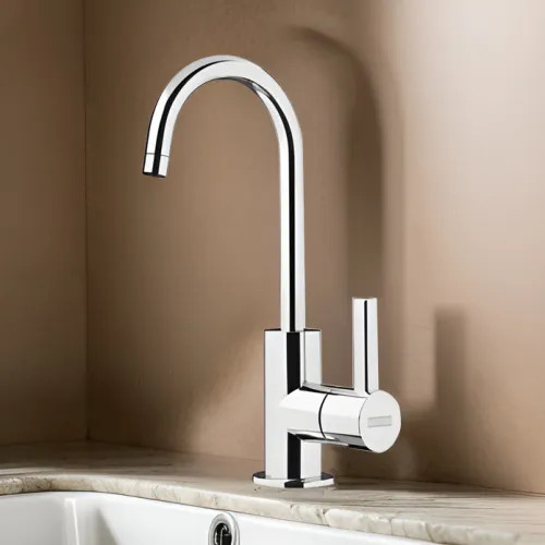 Franke Eos Neo Single-Handle Beverage Faucet for Cold Filtered Water, 1.75 GPM, Polished Chrome, EOS-FW-CHR - (120.0685.325)