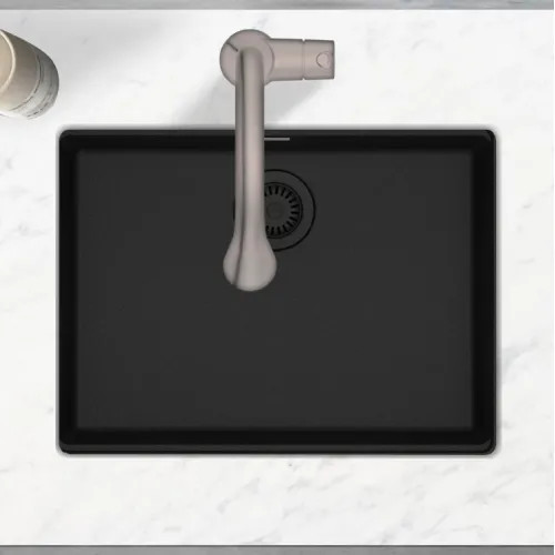 Franke Maris 25" x 19" Undermount Single-Bowl Kitchen Sink, ADA-Compliant, Onyx - MAG11023ADA-ONY (125.0687.039)