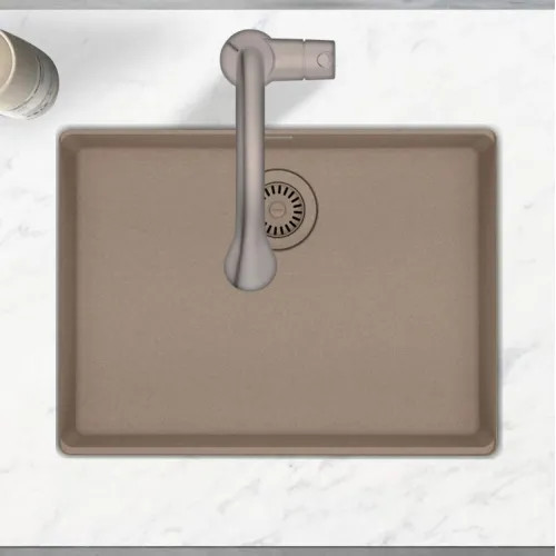 Franke Maris 25" x 19" Undermount Single-Bowl Kitchen Sink, Granite, Oyster - MAG11023-OYS (125.0687.033)