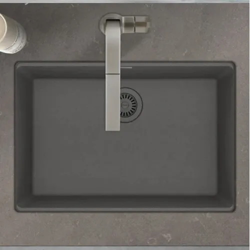 Franke Maris 27" x 19" Undermount Single-Bowl Kitchen Sink, Granite, Shadow Grey - MAG11025-SHG (125.0687.028)