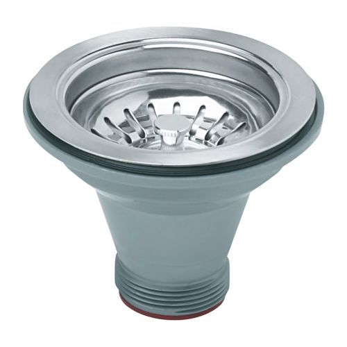 Franke Sink Strainer Basket Assembly, Satin Nickel - 1145SN