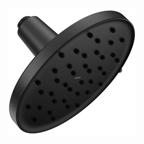 Moen Verso 9in Adjustable Rainshower Shower Head with Infiniti Dial and Magnetix Docking System, 1.75 GPM, WaterSense, Matte Black - 220R3EPBL
