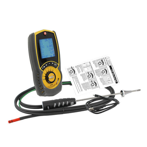 UEi Residential Combustion Analyzer Kit With Printer, K-Type Temperature Inputs - C161OILKIT