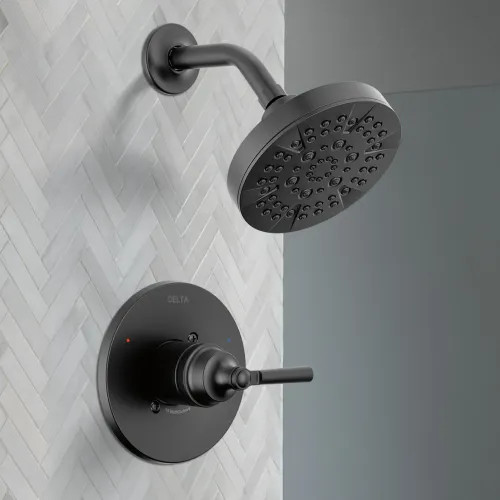 Delta Saylor Monitor 14 Series Shower Only Trim, Touch-Clean, ADA, 1.75 GPM, Matte Black - T14235-BL