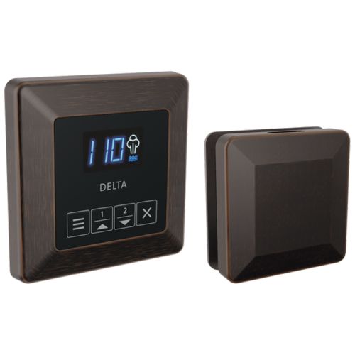 Delta SteamScape Square-Shaped Venetian Bronze Steam Package with Patented Dual Sensor Technology, Digital Display, 2-User Presets - 5CH-250T-RB