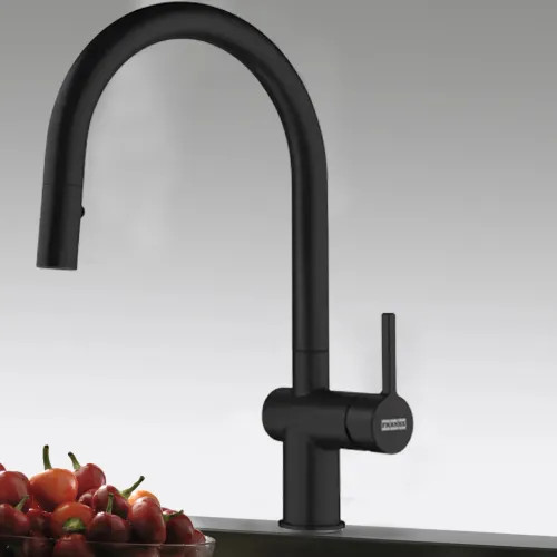 Franke Active Pull-Down Kitchen Faucet, Lever Handle, 1.75 GPM, ECO Cartridge, Matte Black - ACT-PD-MBK (115.0656.858)