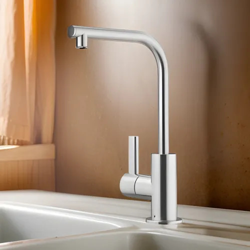 Franke Atlas Neo Single Handle Hot Water Beverage Faucet, 360-Degree Swivel Spout, 1.75 GPM, Stainless Steel - ATL-HO-304