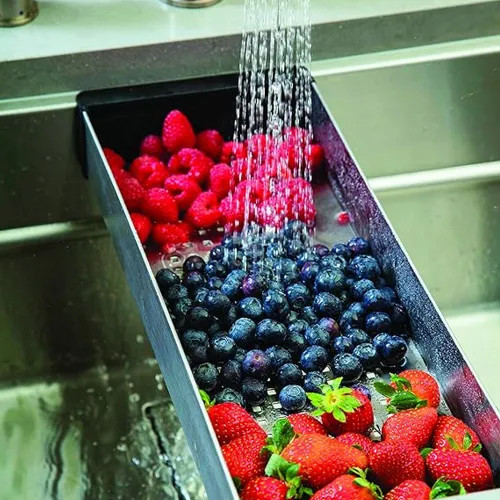 Franke Cube 6" x 17" Colander, Stainless Steel - CUW-70S (112.0394.981)
