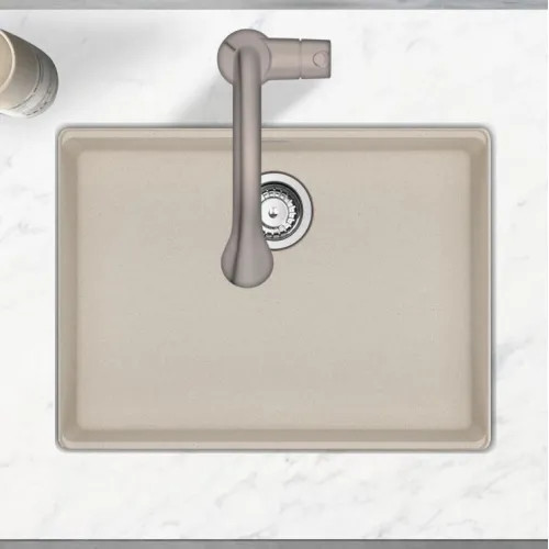 Franke Maris 25" x 19" Undermount Single-Bowl Kitchen Sink w/ Basket Strainer, ADA-Compliant, Champagne - MAG11023ADA-CHA-S (125.0687.169)