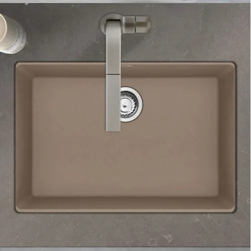 Franke Maris 27" x 19" Undermount Single-Bowl Kitchen Sink w/ Basket Strainer, Granite, Oyster - MAG11025-OYS-S (125.0687.166)