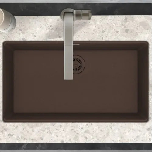 Franke Maris 30" x 19" Undermount Kitchen Sink, Granite, Mocha - MAG11028-MOC (125.0687.017)