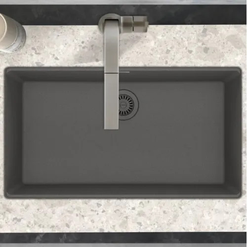 Franke Maris 30" x 19" Undermount Kitchen Sink, Granite, Shadow Grey - MAG11028-SHG (125.0687.021)