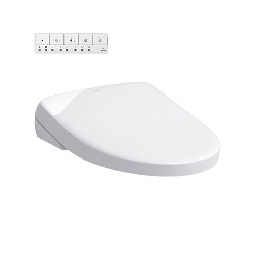 TOTO WASHLET S7 Contemporary Elongated Seat w/ EWATER , PREMIST, Auto Flush, Cotton White - SW4726AT40#01