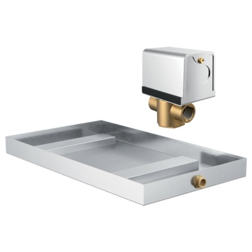 Brizo Mystix 208V Auto Drain Valve with Extra Large Generator Pan for 8GE-TSG Steam Generators - 8GA-XAD-208