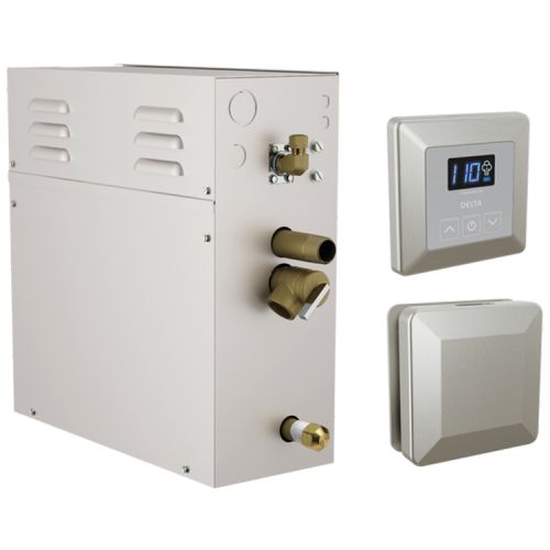 Delta SimpleSteam Stainless Steam Generator Kit with Square-Shaped Controller/ Steamhead and a 35-foot Power Cable, 6kW - 5P-EST06-SS-PR
