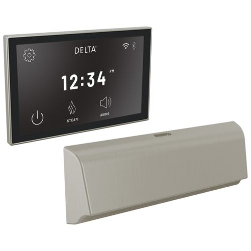 Delta SteamScape Deluxe System Unilateral Digital Steam Package with 9in x 3in Stainless Steam Outlet, Lumicoat Technology - 5CB-550L-SS-PR