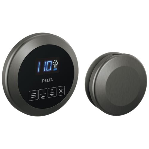 Delta SteamScape Round-Shaped Black Stainless Steam Package with Patented Dual Sensor Technology, Lumicoat Technology - 5CH-250R-KS-PR