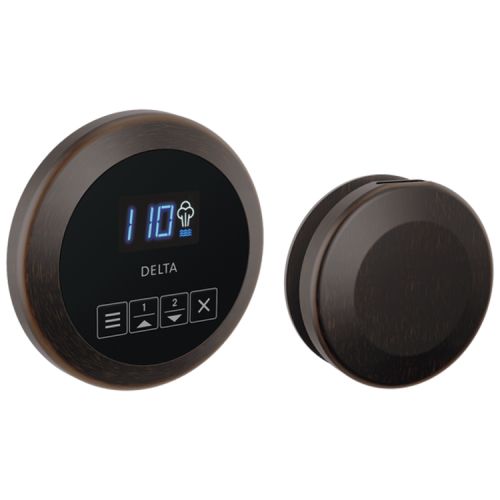 Delta SteamScape Round-Shaped Venetian Bronze Steam Package with Patented Dual Sensor Technology, Digital Display, 2-User Presets - 5CH-250R-RB
